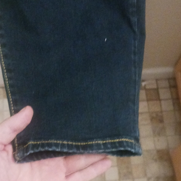 Dark Blue Skinny Denim Jeans for Women - Picture 7 of 15